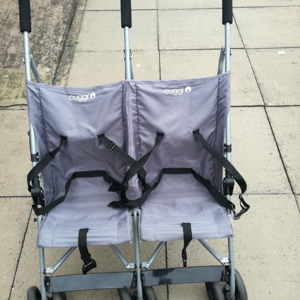 Cuggl double cheap pushchair