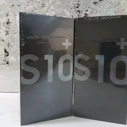 Hi tomorrow i gonna Have for sale Samsung galaxy s10 plus black 128 GB still on the no open bOX NO OPEN  ALL NETWORKS .