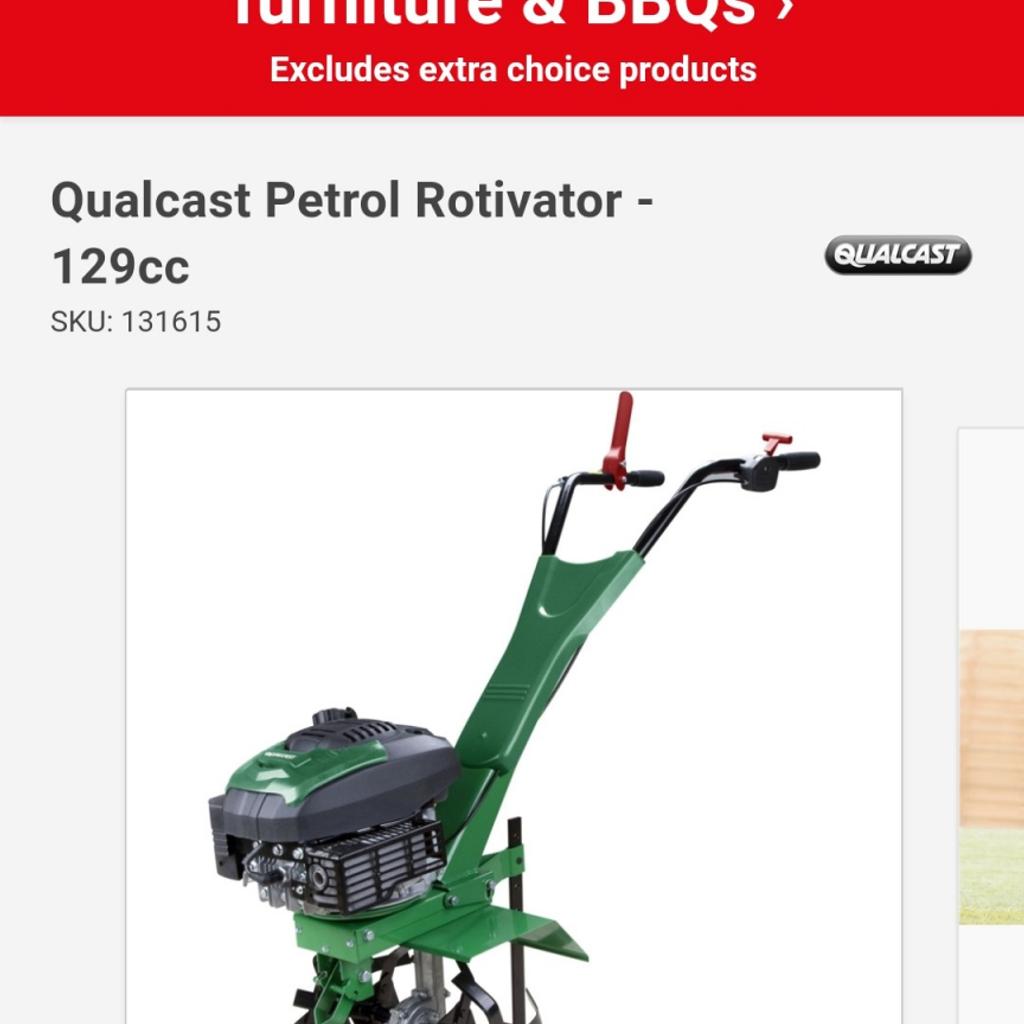 Qualcast petrol rotavator hot sale