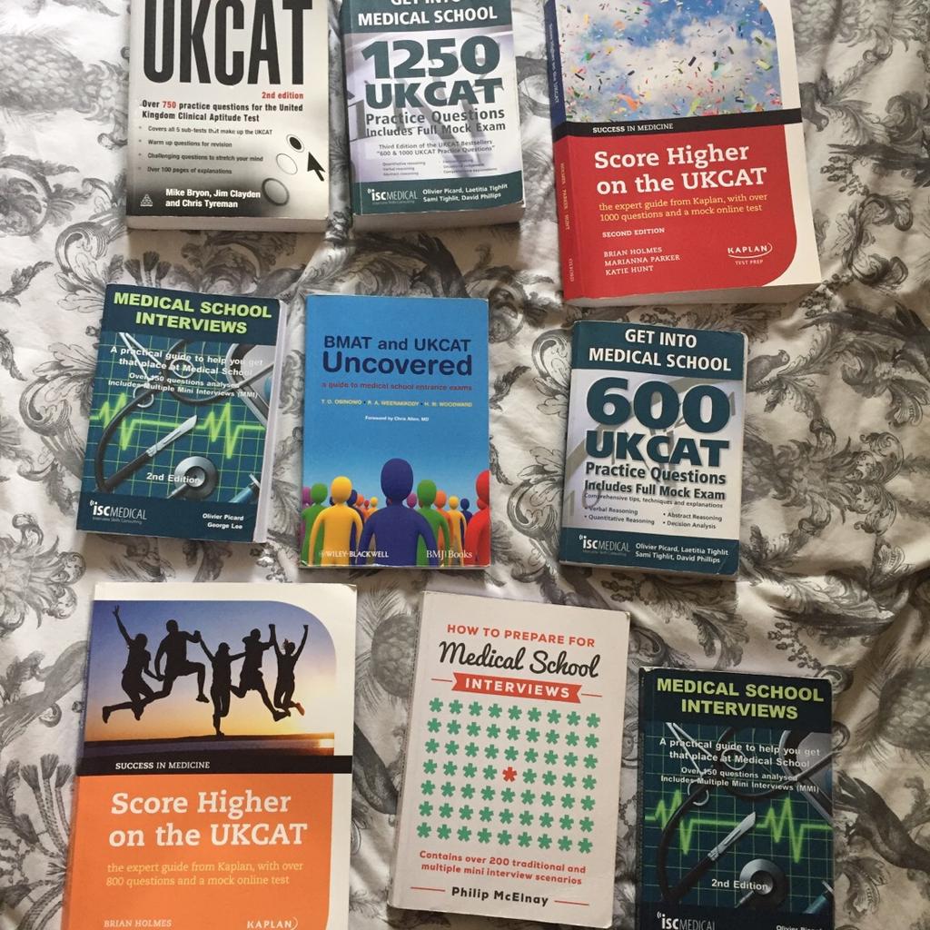 Collection of UKCAT, BMAT and interview books in KT22 Mole Valley für ...