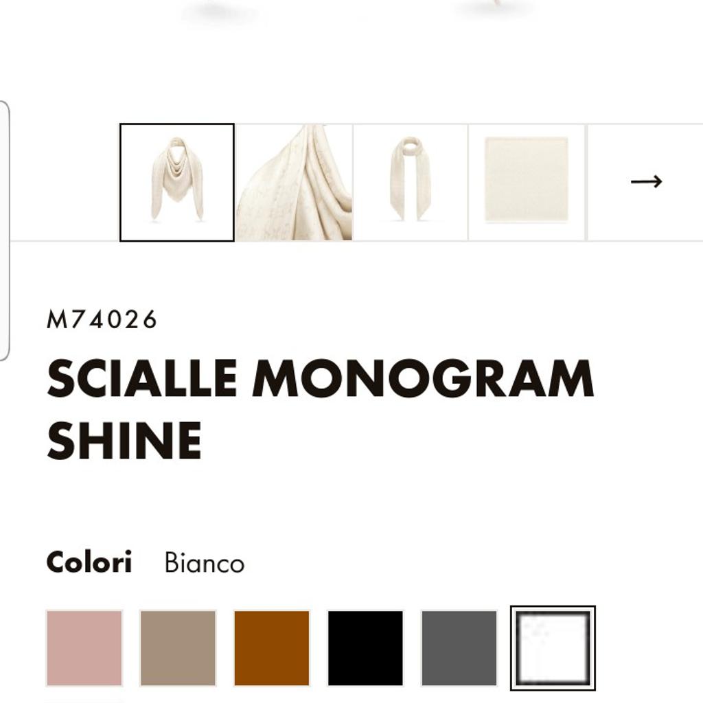 Scialle Monogram Shine