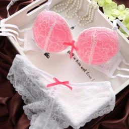 Damen Unterwäsche in kleine Größe XS-S
Farbe: Weiss/Pink

BH+Slips

Versand 2,90€
