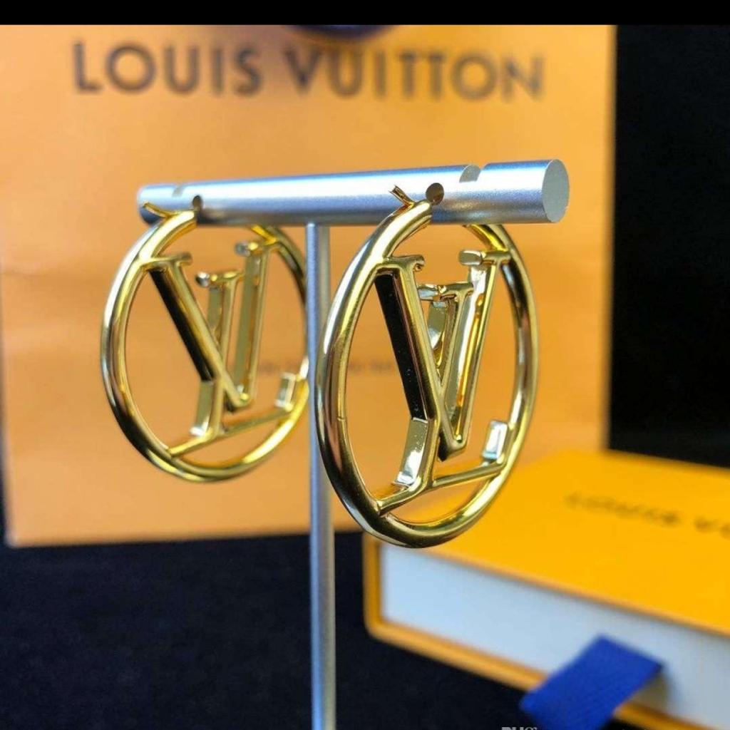 Louis Vuitton Louise Creolen GM Gold Ohrringe