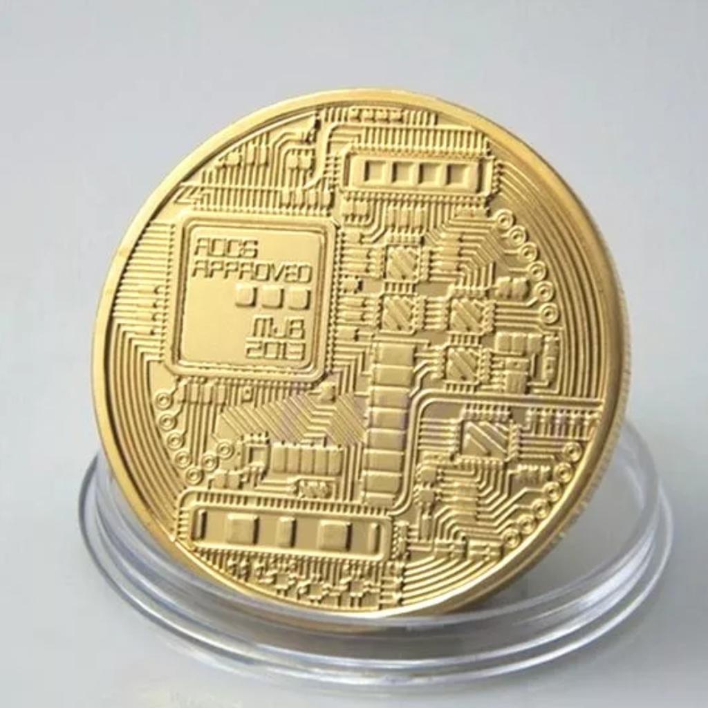 Medaille Bitcoin Münze 1oz 999 vergoldet Gold in 48599 Gronau für 1,99 €  zum Verkauf | Shpock DE