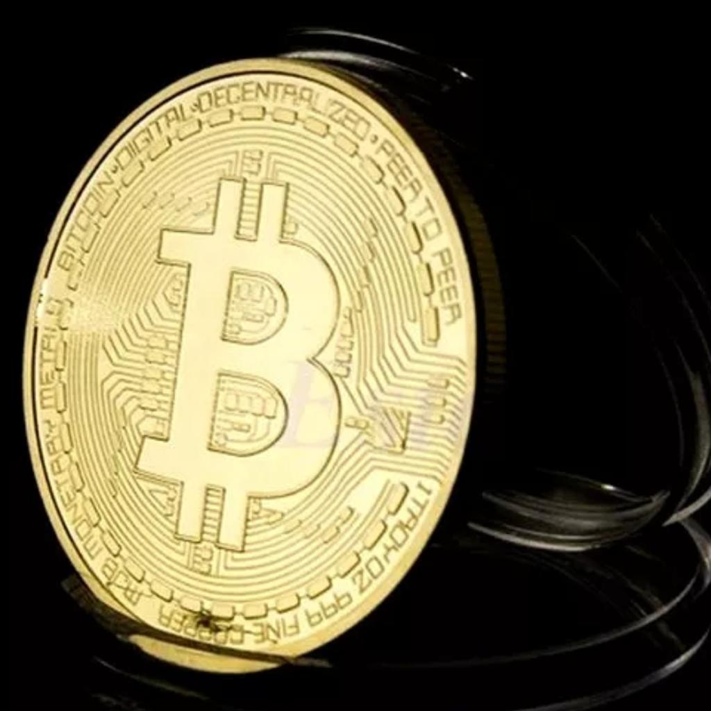 Medaille Bitcoin Münze 1oz 999 vergoldet Gold in 48599 Gronau für 1,99 €  zum Verkauf | Shpock DE