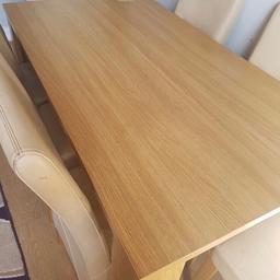 DFS dining table and 6 chairs
Used
Good condition 
Viewing welcome