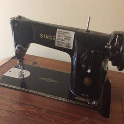 VINTAGE SINGER 201k Electric Sewing machine Excllent condition working order need to clean because no one used it for long time any good offer plz                                     welcome SE10 9tx. Greenwich 
need to clean b1950smodel