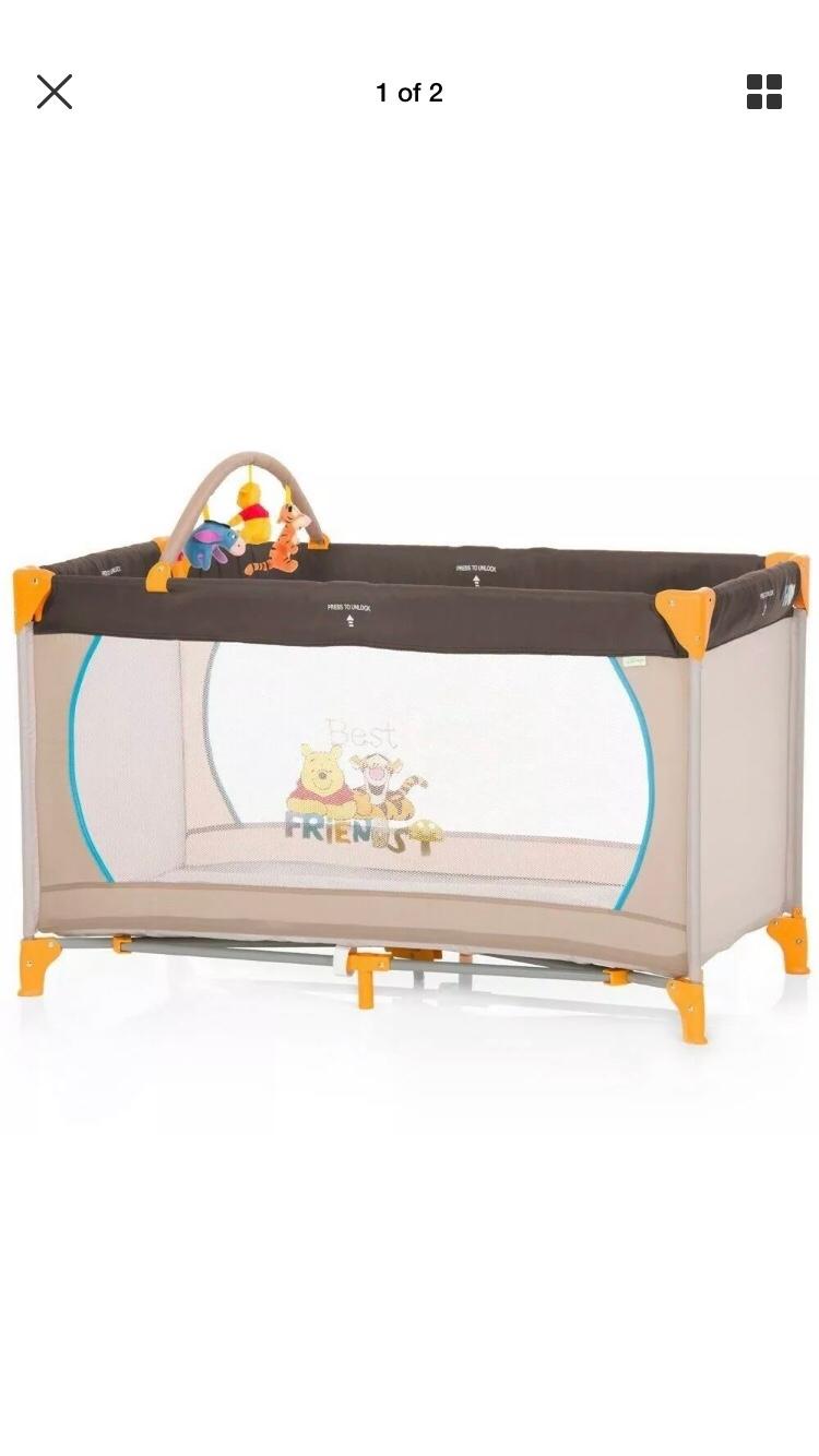 Hauck pooh best sale travel cot