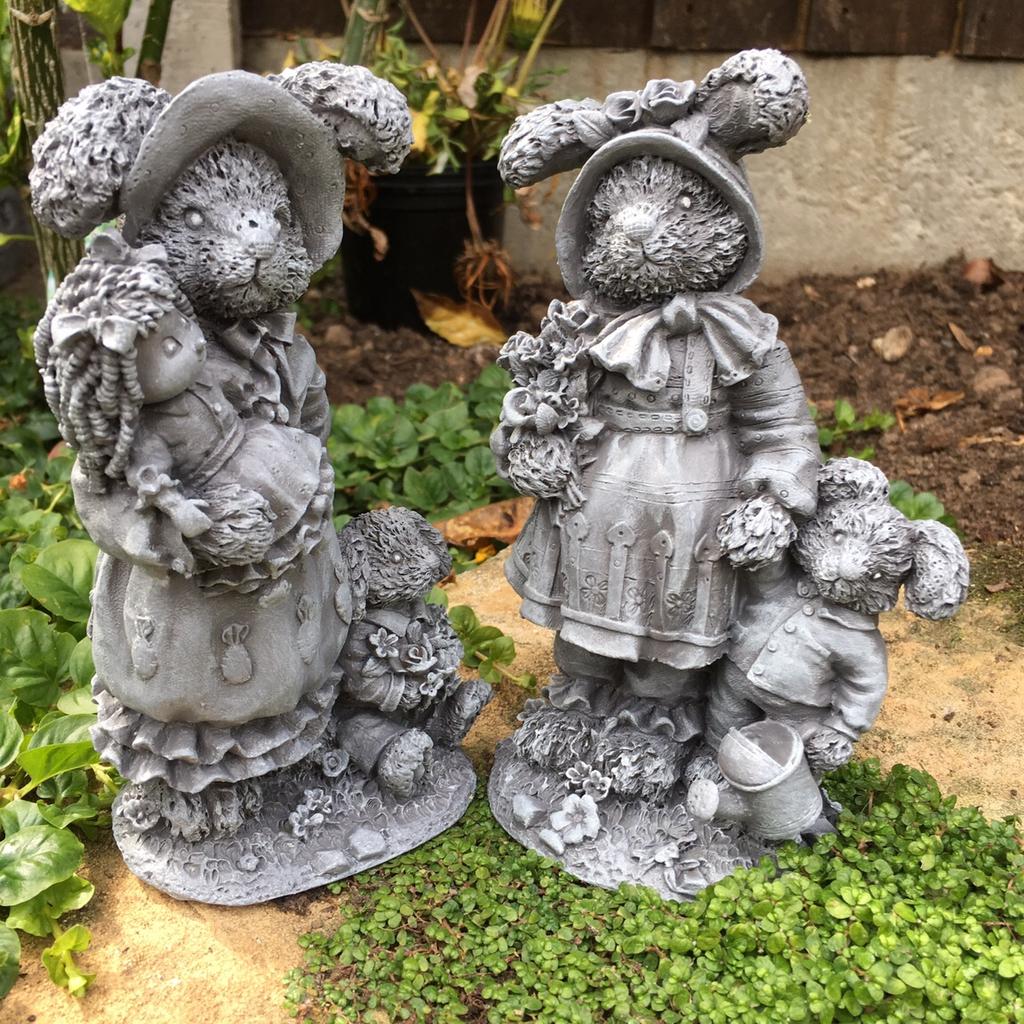 Two cute Teddy Bear Garden Ornaments. in Leicester for £6.00 for sale