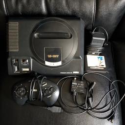 sega mega drive with1 Controller and all leads and sonic 1 in great condition and it all works