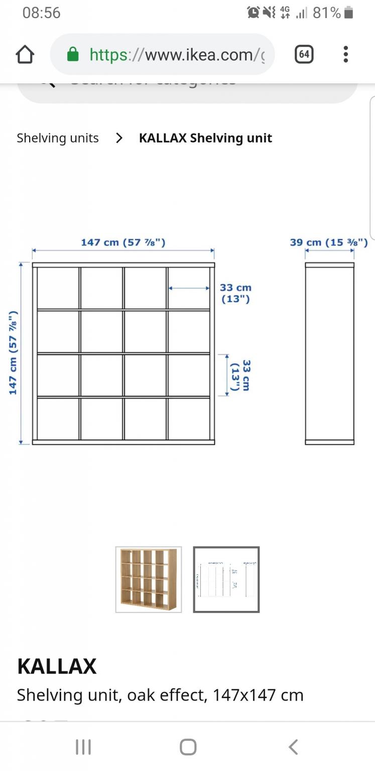 Ikea Kallax unit with rattan storage boxes in SK14 Tameside for £100.00