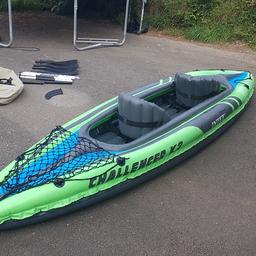 2 person Kayak, my son and I have been miles around the coast in it, comes with 2 oars, pump and bag. St. Stephen