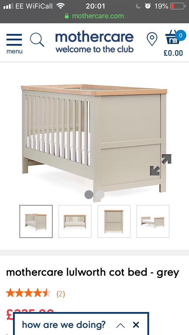 Mothercare lulworth outlet grey