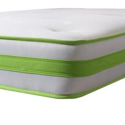 We have a brand new 3ft ex display mattress on offer reduced from £60 to only £30. The fillings consist of bonel springs,layers of polyester and a layer of memory foam to the top. It is then finished in a lovely white panel and lime 3d boarder. This mattress is ideal for a childs bed or a guest bed. Dont miss out we only have the one at this price.
We offer a local delivery service at a small cost depending on milage.
If you require any further information please contact us we are happy to help.