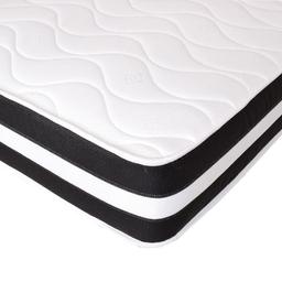 We only have 3 remaining memory sprung mattresses from our ex display stock left. One is a black 3d one and the other two are diamond boardered. They are all good quality mattresses consisting of bonel springs, layers of polyester and a layer of memory foam to the top. We started with 20 mattresses and are now down to 3 so dont miss your chance for a real bargain at only £60.
Delivery service is available at a small cost.
If you require any further information please contact us we are happy to help.