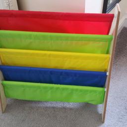 Multi colour kids bookcase. Great condition.