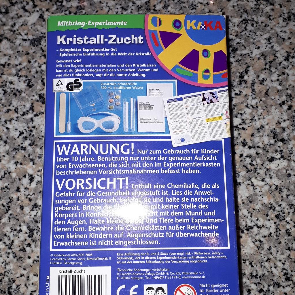 Original verpacktes Kristall Anzucht Set von KOSMOS/ KIKA

gerne ABHOLUNG
Versand trägt der Käufer + Karton
ab 10 Jahren

Keine Haftung, keine Gewährleistung, keine Rücknahme