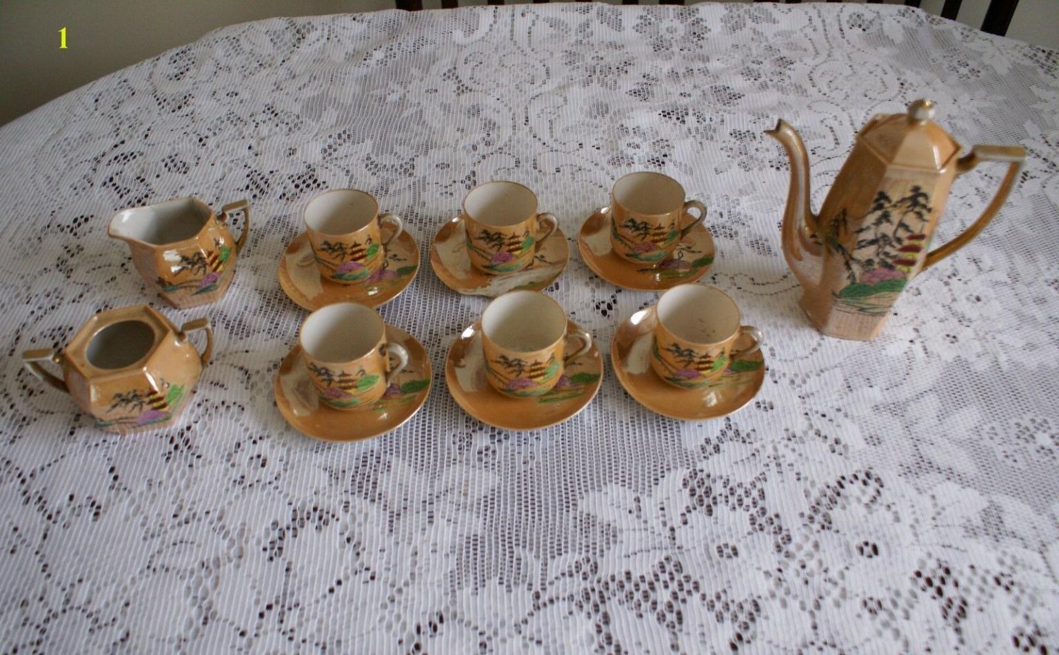 1930s Coffee set bone china by Klimax in WN7 Wigan for £20.00 for sale