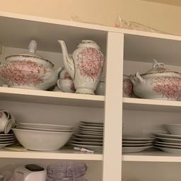 Around 50 pieces tea and dinner set. (collection only)