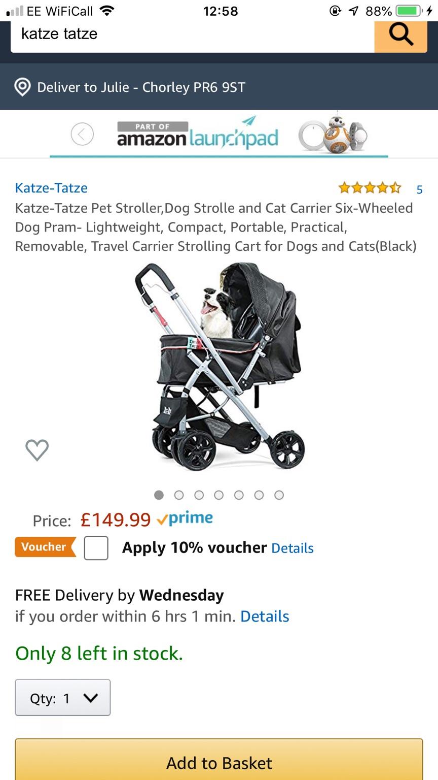 Katze tatze pet store stroller