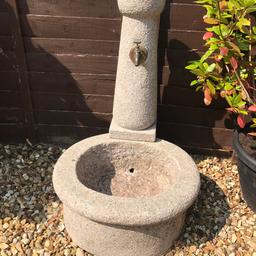 As described beautiful solid granite water feature with brass tap cost 199.00 new jus my needs s pump which can be bought for around 10 pounds

Grab a bargain
Contact Andy