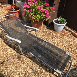 Pair of top quality sun loungers one in used but top condition other one vet used as you can see from picture

 Originally Cost 89.99 for the pair 
Contact Andy