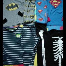 Verkauft werden zweiteiler Pyjama
Größe: 98/104, 98
Marke: H&M, Superman, Batman, C&A
Preis pro Set: 4,00€

Superman und Skelett VERKAUFT

Neuwertiger Zustand
Paketpreise möglich
Versand kostet 4,00€