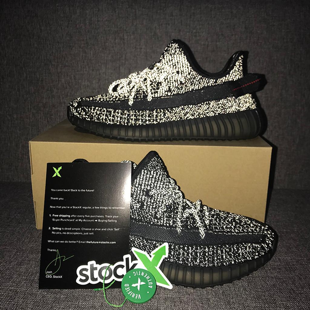 Black reflective yeezy outlet stockx