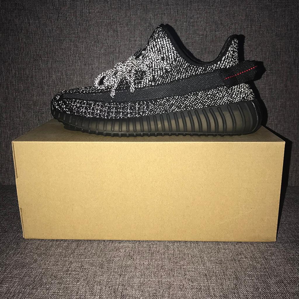 Yeezy 350 v2 on sale black reflective stockx