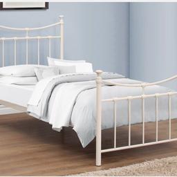 Cream finish
Traditional style
Sprung slatted base
L199cm x W91cm x H112cm
Brand new in box 📦
With brand new mattress 