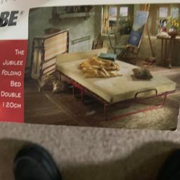Jaybe folding bed , 120cm width small double , used twice as new condition