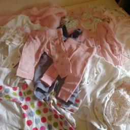 Used baby girl clothes, good condition, most items only worn once. From a smoke and pet free. Collection from BOOTLE. will drop off if local.
BEEN IN STORAGE SO WILL NEED WASHING

SIZE: NEWBORN/FIRST SIZE

27 ITEMS!

11 BABY GROWS
8 VESTS
3 FRILL KNICKERS
3 PANTS
1 DUNAGREES
1 FLEECE BODY SUIT

£7 FOR THE LOT.
