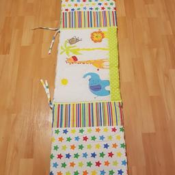 Cot Bumper and Quilt,used,washed and in great condition(Collection Only)