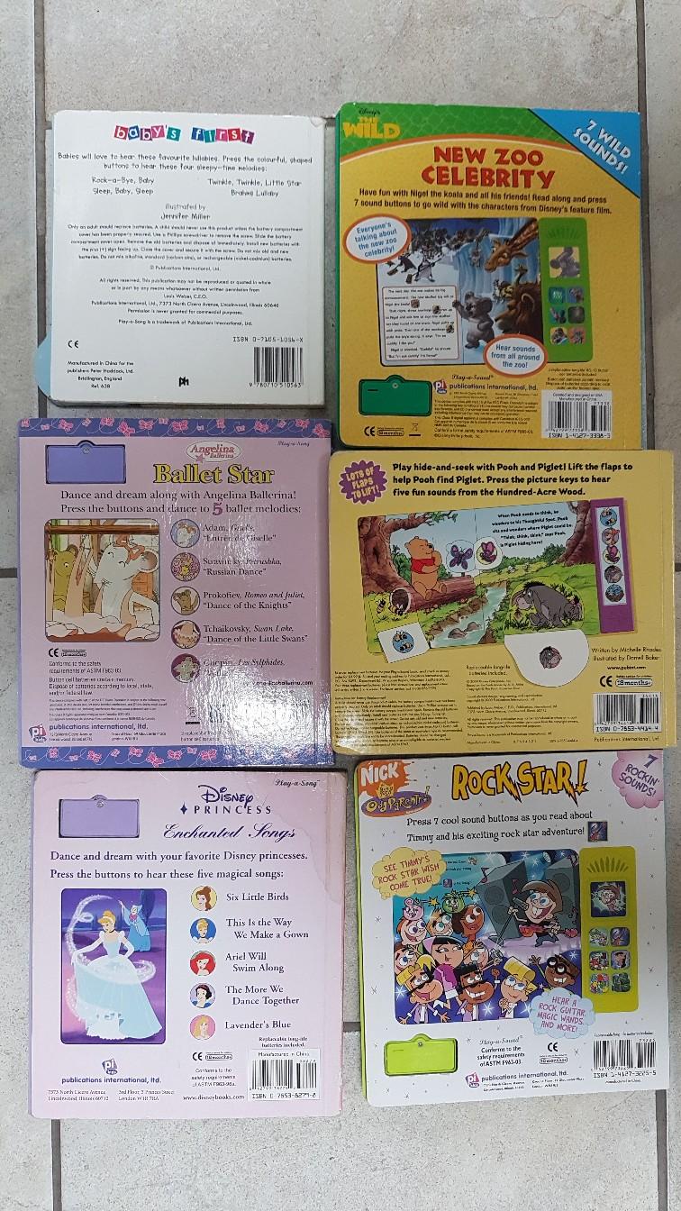 6 play a song / sound story books in West Lancashire for £7.00 for sale