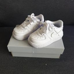 toddler white nike air force fantastic conditon like new size 4.5