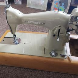 This is as strong as an industrial sewing machine but takes up less space. Its in perfect working order. This is a heavy machine and well built
