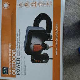 masterplug outdoor double socket with rcd power surge protector....unused only opened to check contents £15...can deliver for fuel costs Staffordshire area
