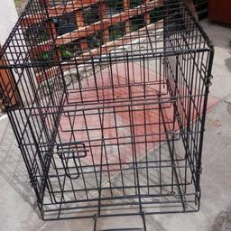 Black metal foldable dog, puppy or cat cage.
Suit Border Terrier size dog.
In Good used condition
No tray at bottom but piece of lino/carpet does job
Priced for cheap quick sale hence no offers sorry.
Collection WS12 CANNOCK WOOD area
Thanks