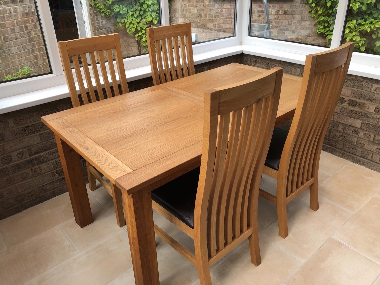 Next Solid Oak Dining Table and 4 Chairs in East Murton for £150.00 for sale | Shpock