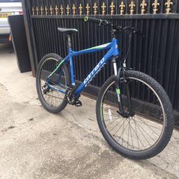 Men's Carrera valour bike with shimano 24 gears and brakes the bike is in good condition any questions feel free to ask. 
Off road performance rides perfect only £160