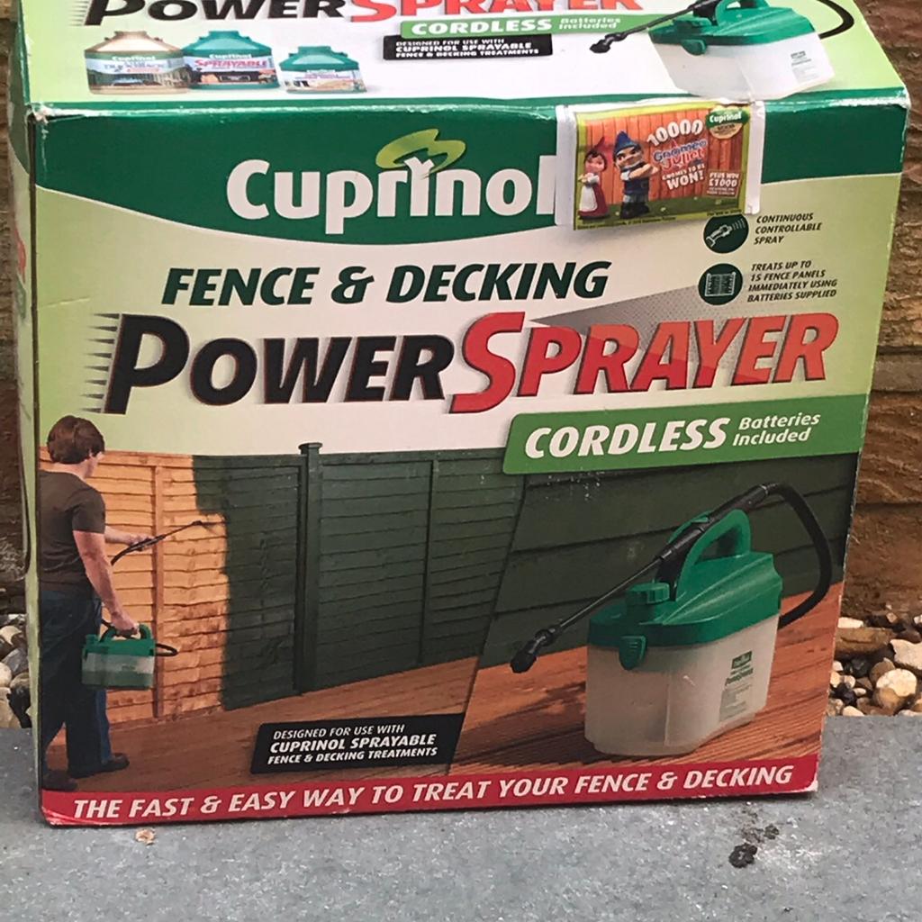 Cuprinol Fence and Decking Power Sprayer in MK4 End for £20.00 for sale