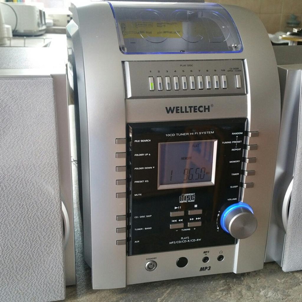 Welltech Compact Stereo System HiFi 10 CD MP3 in LA4 Lancaster für £ 30