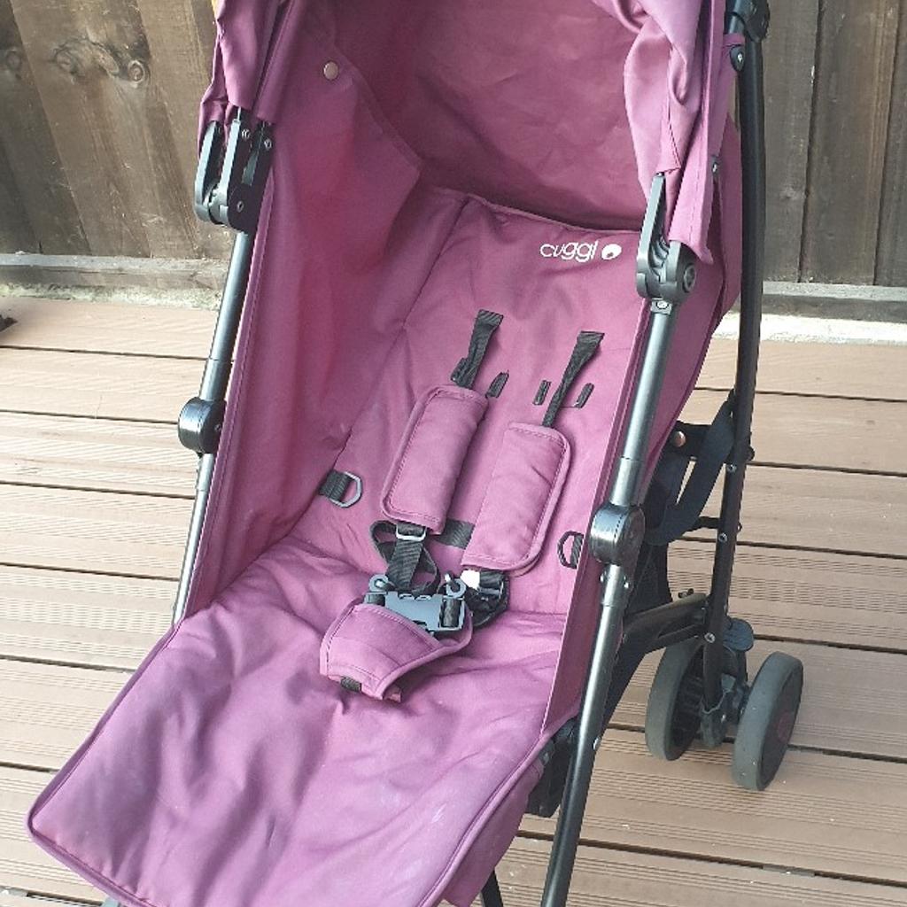 Cuggl store pushchair purple