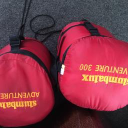 2 slumbalux Adventure300 sleeping bags good condition £7.00 each