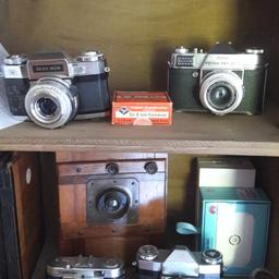 Ich verkaufe meine kleine Kamerasammĺung.
Teilweise Def.
incl. Holz Plattenkamera
8 mm Film ungeöffnet von 1948
nur compl. ohne Garantie und Rücknahme