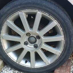mk6 fiesta st alloys 
1 buckled and new tyre required
other 3 require refurb but tyres ok.
have 3 centre caps 

collection only 
killamarsh sheffield