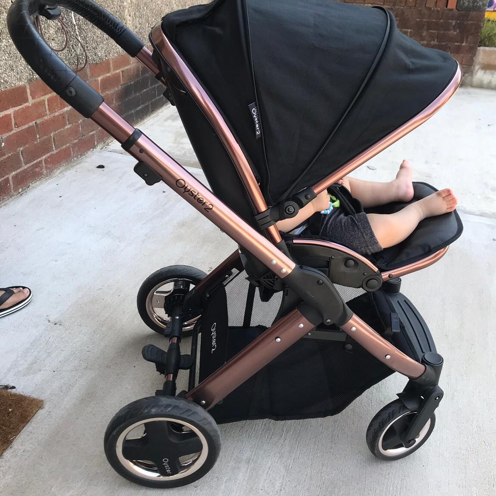 Oyster rose gold clearance pram