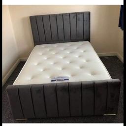 Available in different colours/materials.

Frame Only:
Single: £125.
Double: £145.
King: £155.

Including Orthopaedic mattress with memory foam top:

Single £190
Double £220
King: £245

Whatsapp/Phone: 07926 383 908.

Come and see us! Please call ahead.

Sleep8.co.uk
Ivy Business Centre, M35 9BG.
Opening hours:
Tues 10am-4pm
Thurs: 10am-4pm.
Sat: 10am-12:45pm.