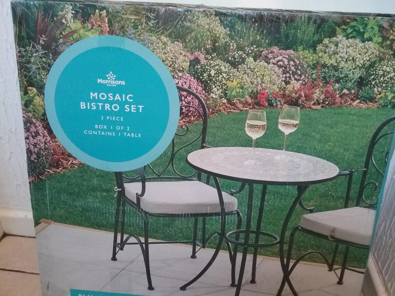 Mosaic bistro set discount morrisons