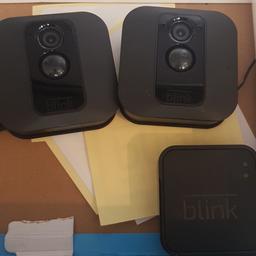 blink xt camera system x 2 cameras only been used for a week collection only thanks no brackets so will need some